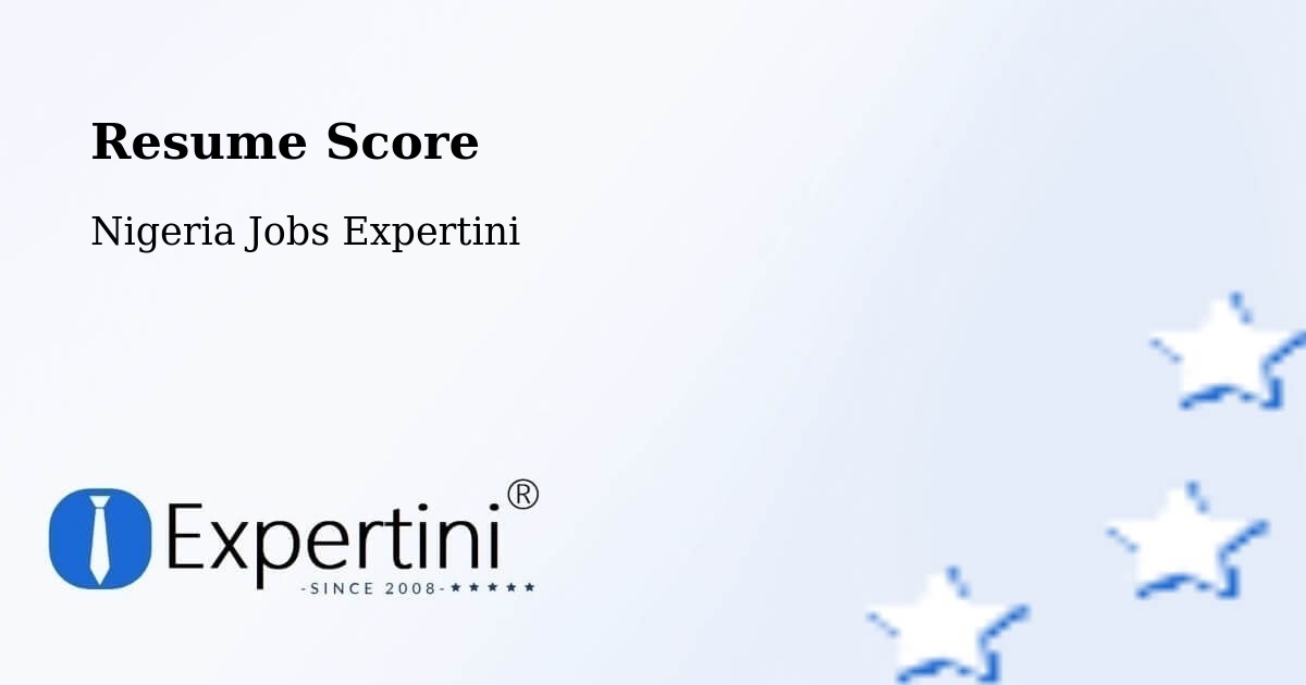 Resume Score & Job Description Match Tool – Monguno - Nigeria Jobs Expertini